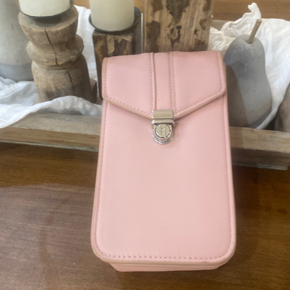 Pink crossbody purse